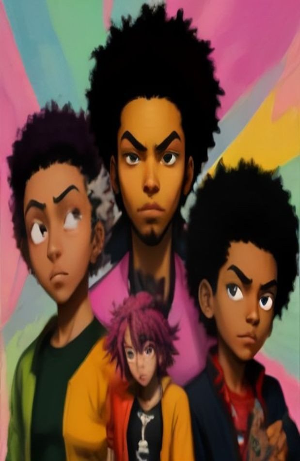 Boondocks AI Wallpaper Huey And Riley