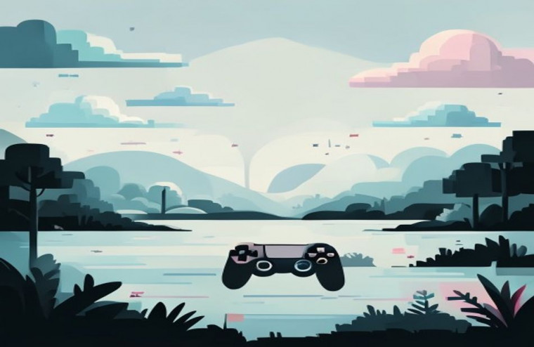 Simplistic Gaming AI Wallpaper