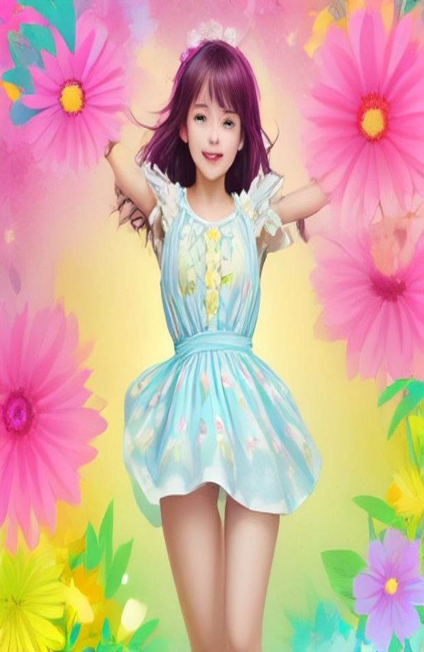 Cute Girl AI Wallpaper
