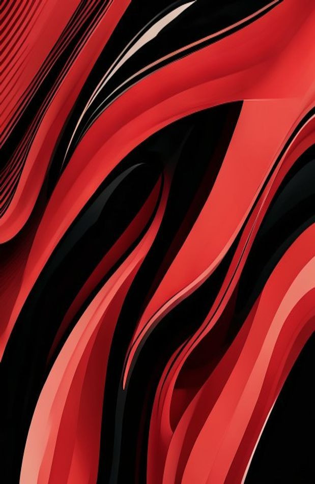 Cool Red And Black AI Wallpaper