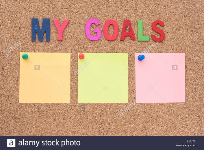 Free download Writing note showing My Goals Business photo showcasing