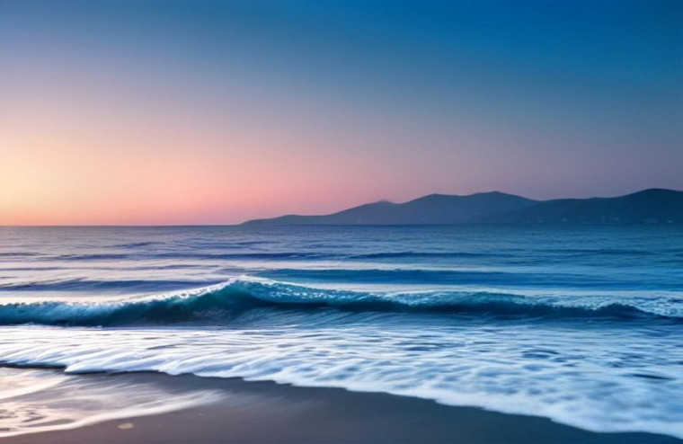 Blue HD AI Wallpaper