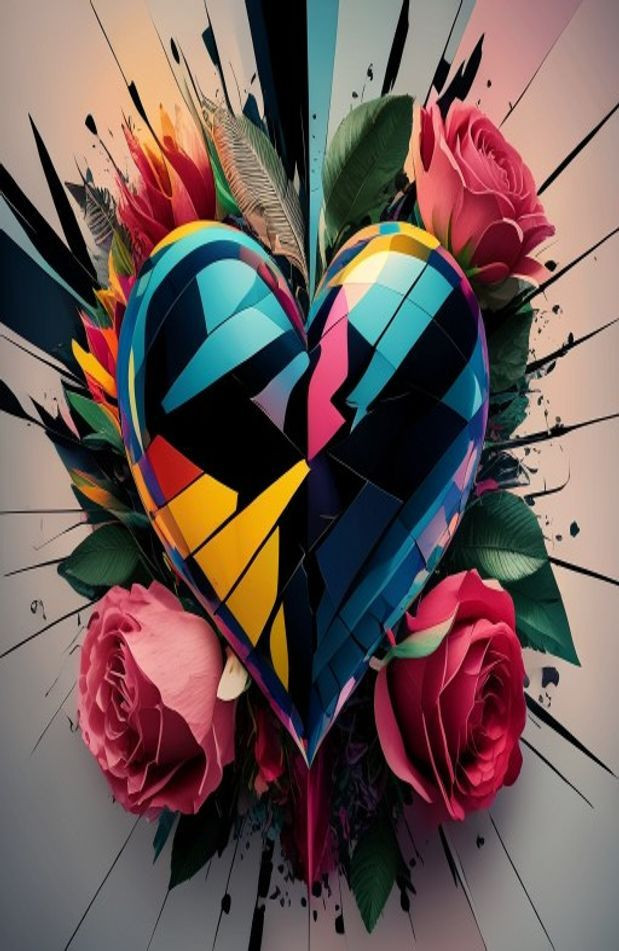 Broken Heart AI Wallpaper HD