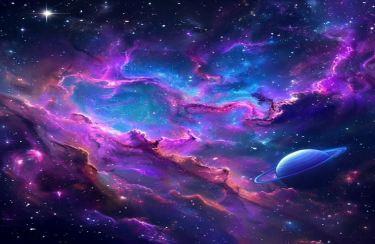 Beautiful Galaxy AI Wallpaper
