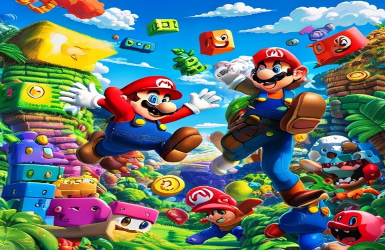 Super Mario Bros Live AI Wallpaper