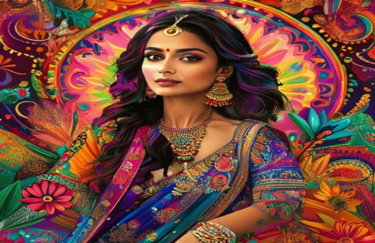 Indian Actress AI Wallpaper