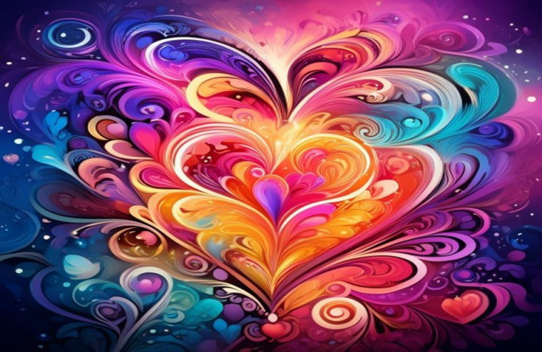 Heart HD AI Wallpaper In Full Screen