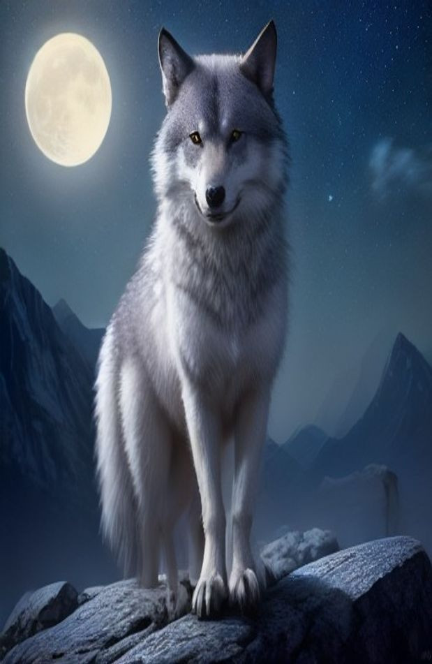 Cool Pictures Of Wolves AI Wallpaper