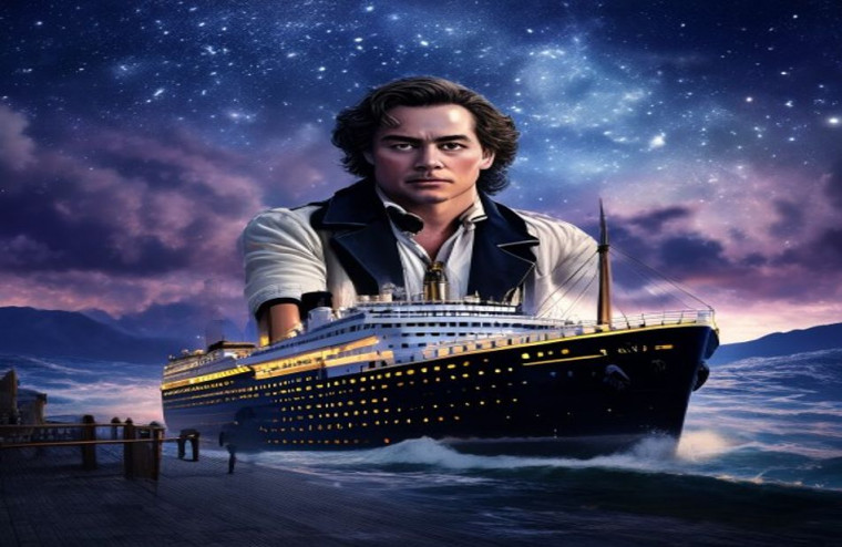 Titanic Leonardo Dicaprio AI Wallpaper