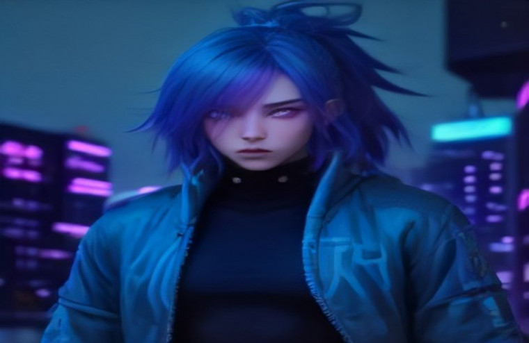 Anime Cool Guy AI Wallpaper