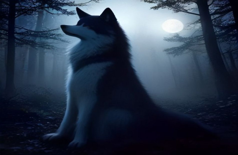 Selena Gomez Wolves AI Wallpaper
