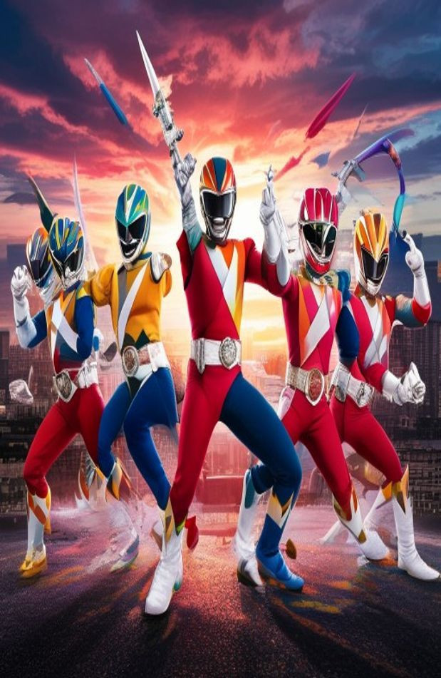 Power Rangers AI Wallpaper