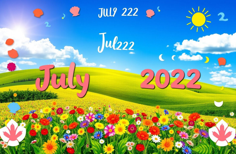 July Calendar AI Wallpaper
