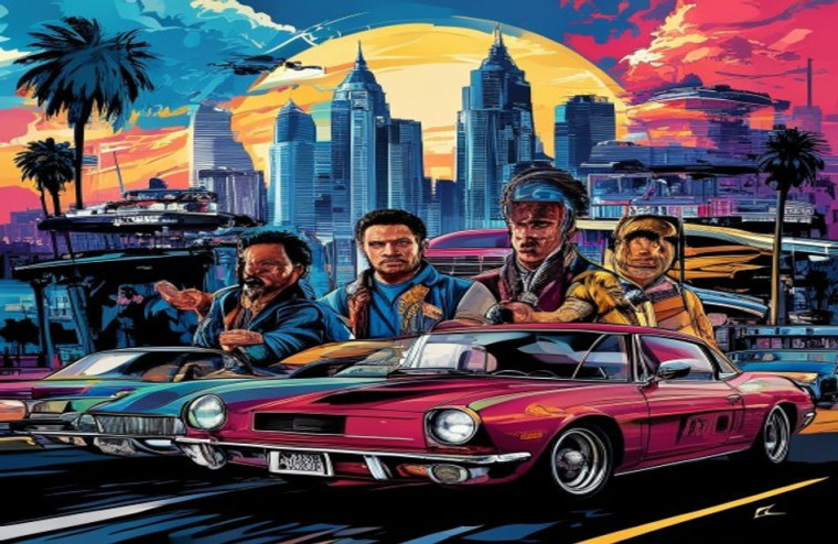 Grand Theft Auto San Andreas HD AI Wallpaper