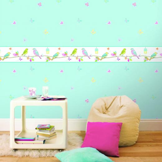 Free download Birds Check Chair Wallpaper Border Roll traditional