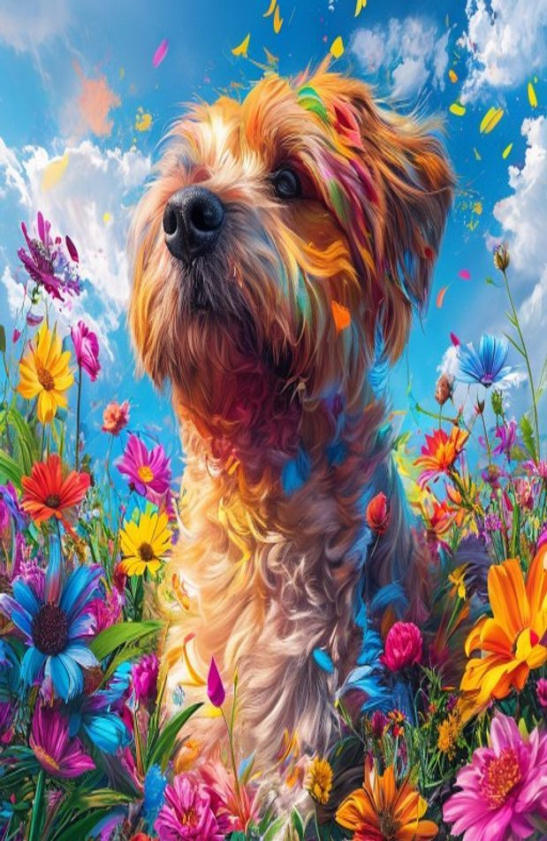 Cool 3d AI Wallpaper HD Dogs