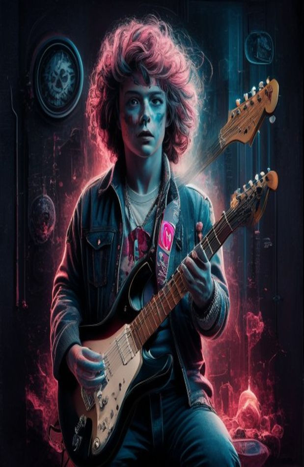 Eddie Munson AI Wallpaper