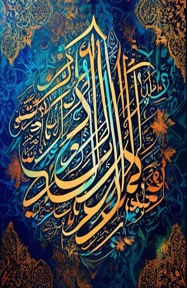 Islamic Calligraphy AI Wallpaper HD