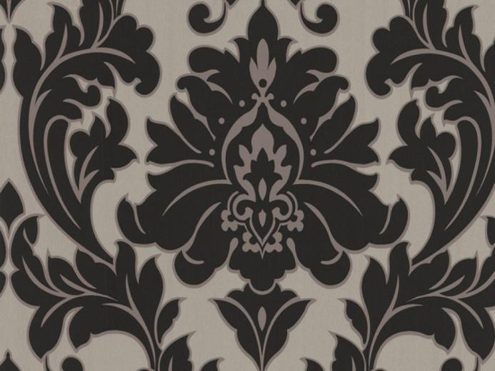 Free download Black and Gold Architectural Damask Wallpaper Design
