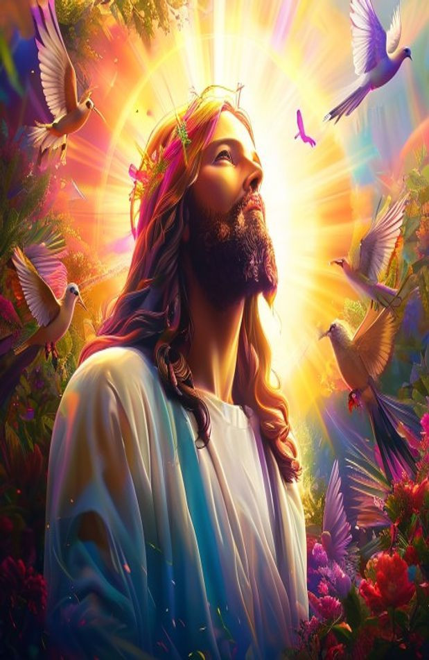 Jesus AI Wallpaper 3d