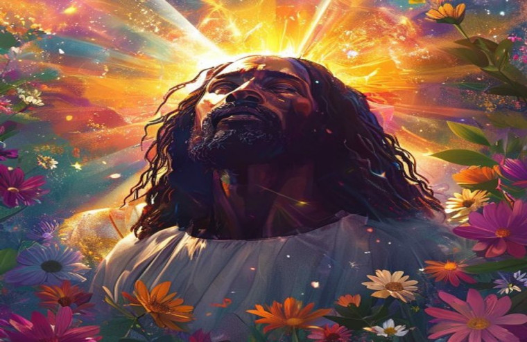 Black Jesus AI Wallpaper