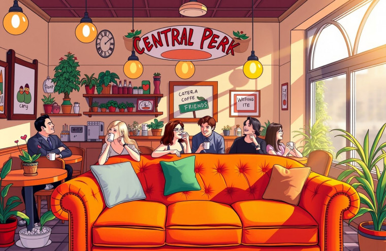 Friends Tv Show AI Wallpaper