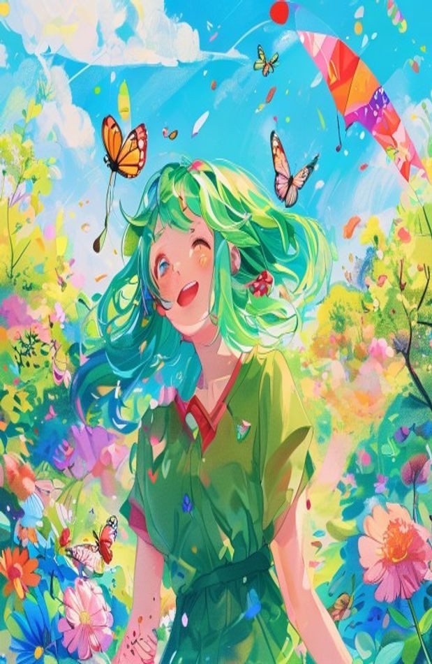 Yotsuba Nakano AI Wallpaper