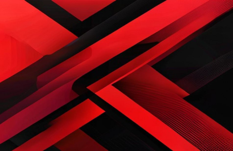 Black And Red 1080p AI Wallpaper