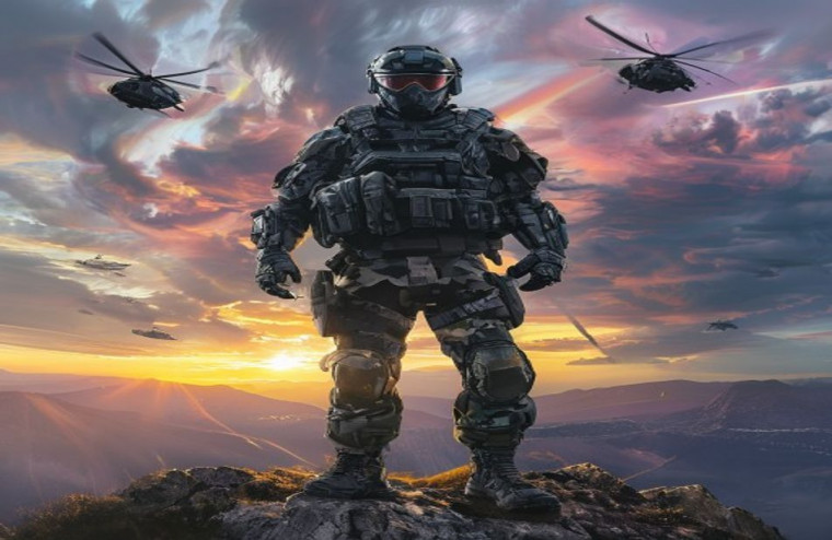 Badass Army AI Wallpaper