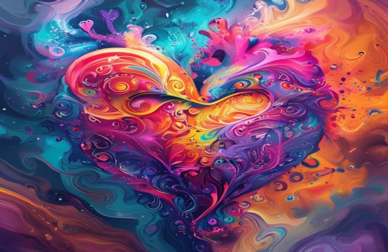 Heart HD AI Wallpaper In Full Screen