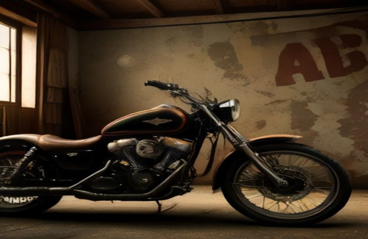 Vintage Motorcycle AI Wallpaper
