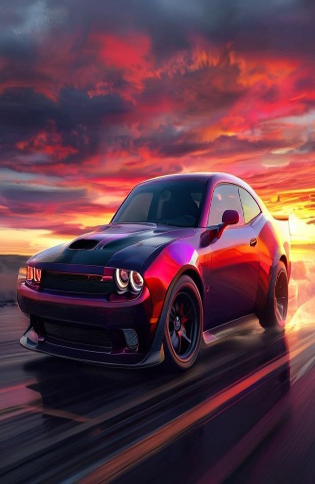 Dodge Challenger HD AI Wallpaper