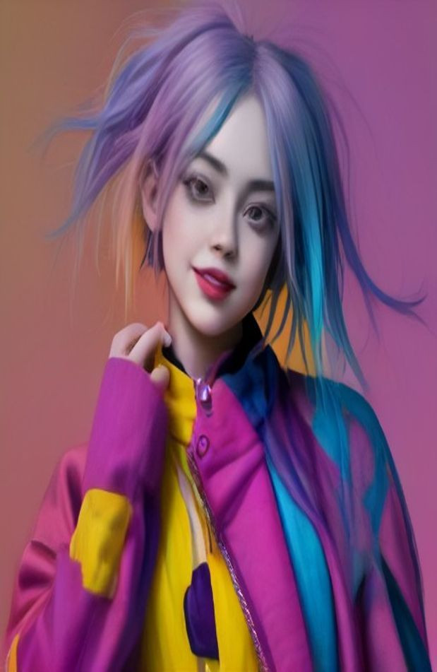Billie Eilish Smiling AI Wallpaper