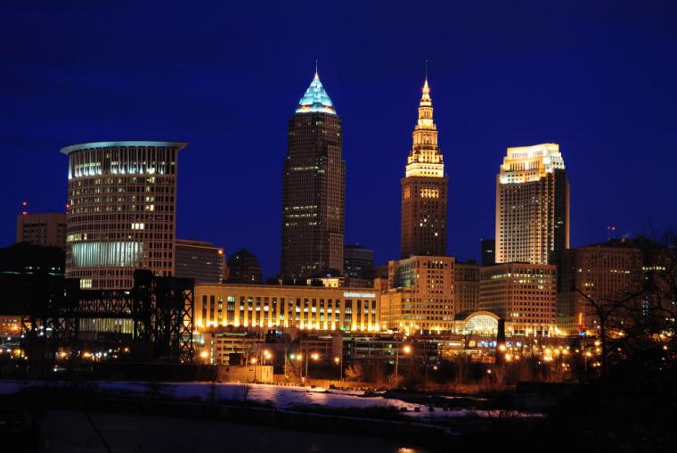 Free download Cleveland Skyline Wallpaper [2237x1041] for your Desktop