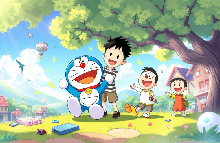 Stand By Me Doraemon AI Wallpaper