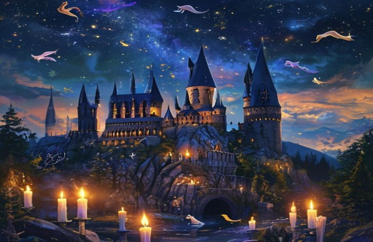 Harry Potter Hogwarts AI Wallpaper