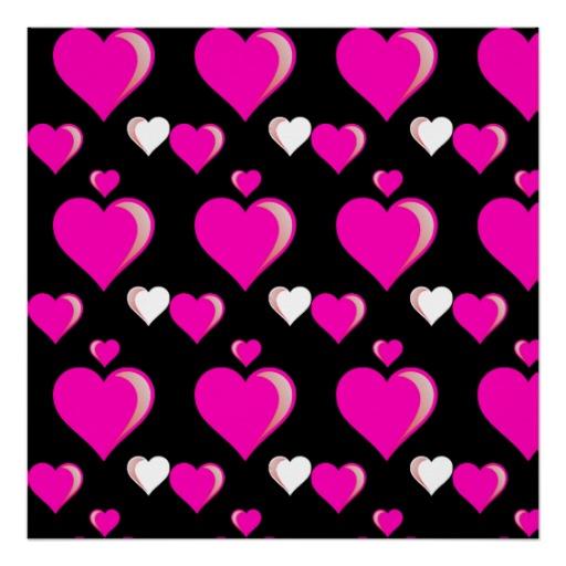 [44+] Pink and Black Heart Wallpaper on WallpaperSafari