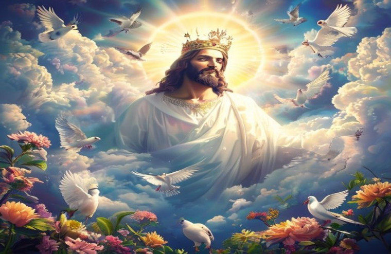 King Jesus AI Wallpaper