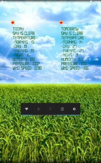 Free download Cartoon Weather Live Wallpaper screenshot [480x800] for