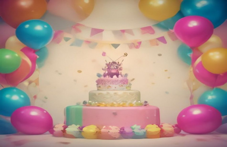 Cocomelon Happy BirtHDay AI Wallpaper