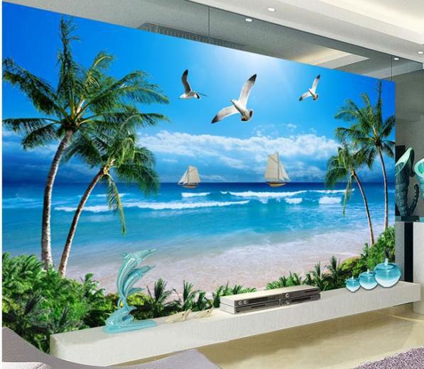 Free download Seascape Wallpaper Murals Sea Beach Seascape Sand PHOTO WALLPAPER WALL [1600x977