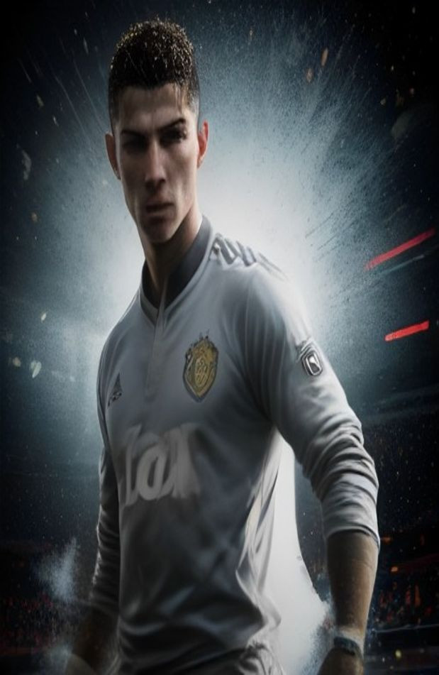 Cristiano Ronaldo Manchester United AI Wallpaper
