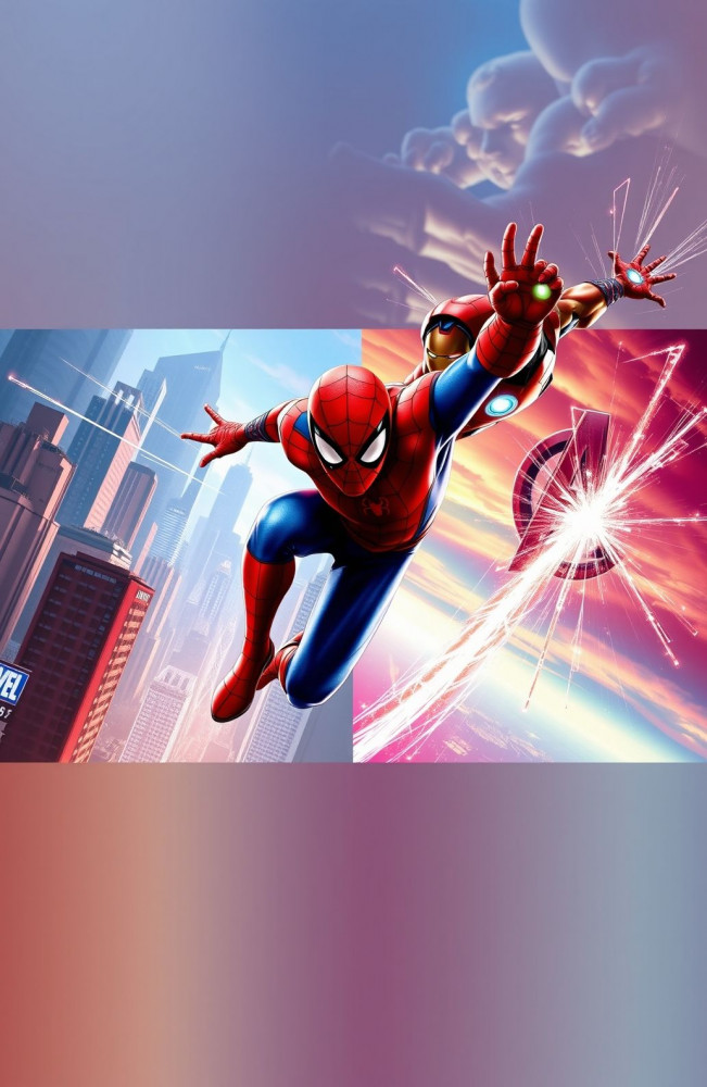 Marvel Dual Monitor AI Wallpaper