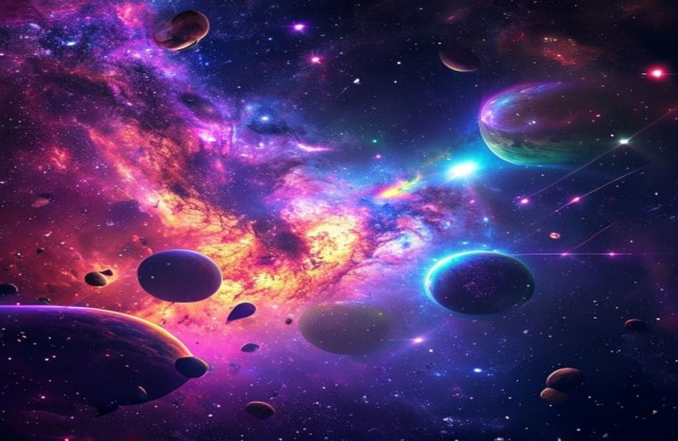 5k Space AI Wallpaper