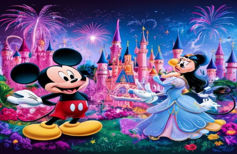 Disney Dual Monitor AI Wallpaper