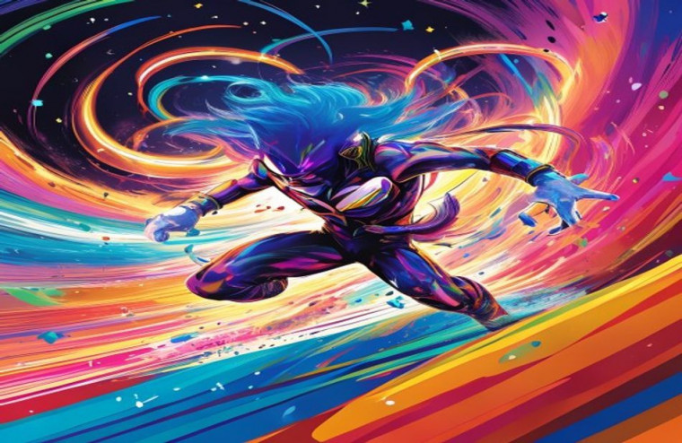 Super Sonic AI Wallpaper