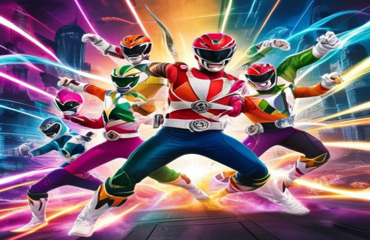 Power Rangers AI Wallpaper
