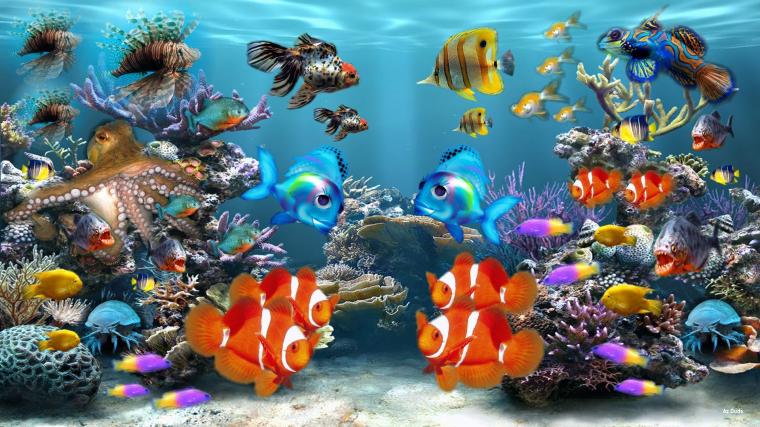 Free download animated fish tank wallpaper Quotekocom [1600x900] for ...