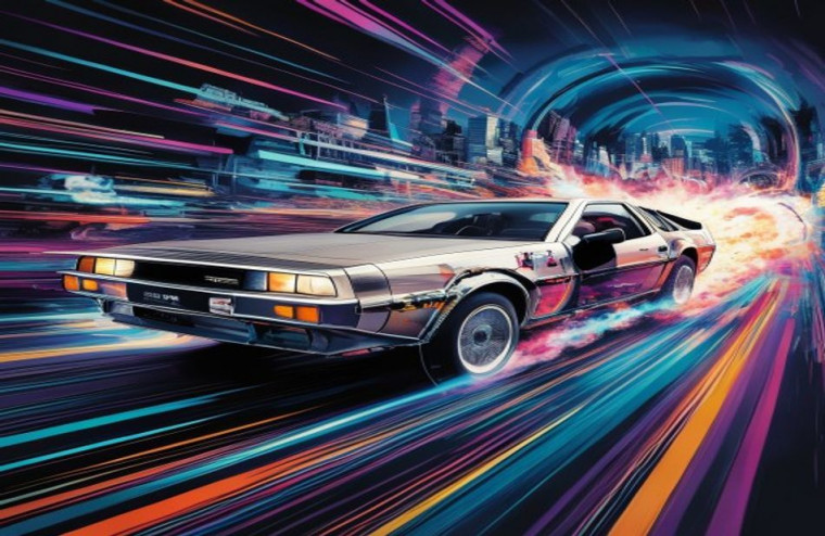 Back To The Future AI Wallpaper