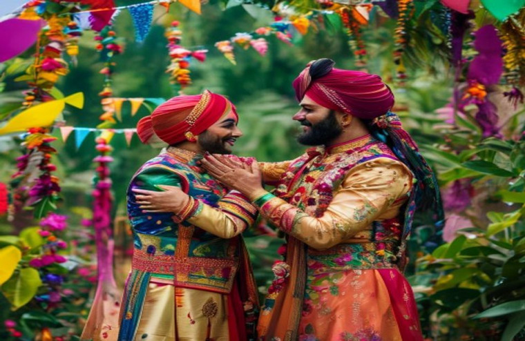 Punjabi Couples AI Wallpaper